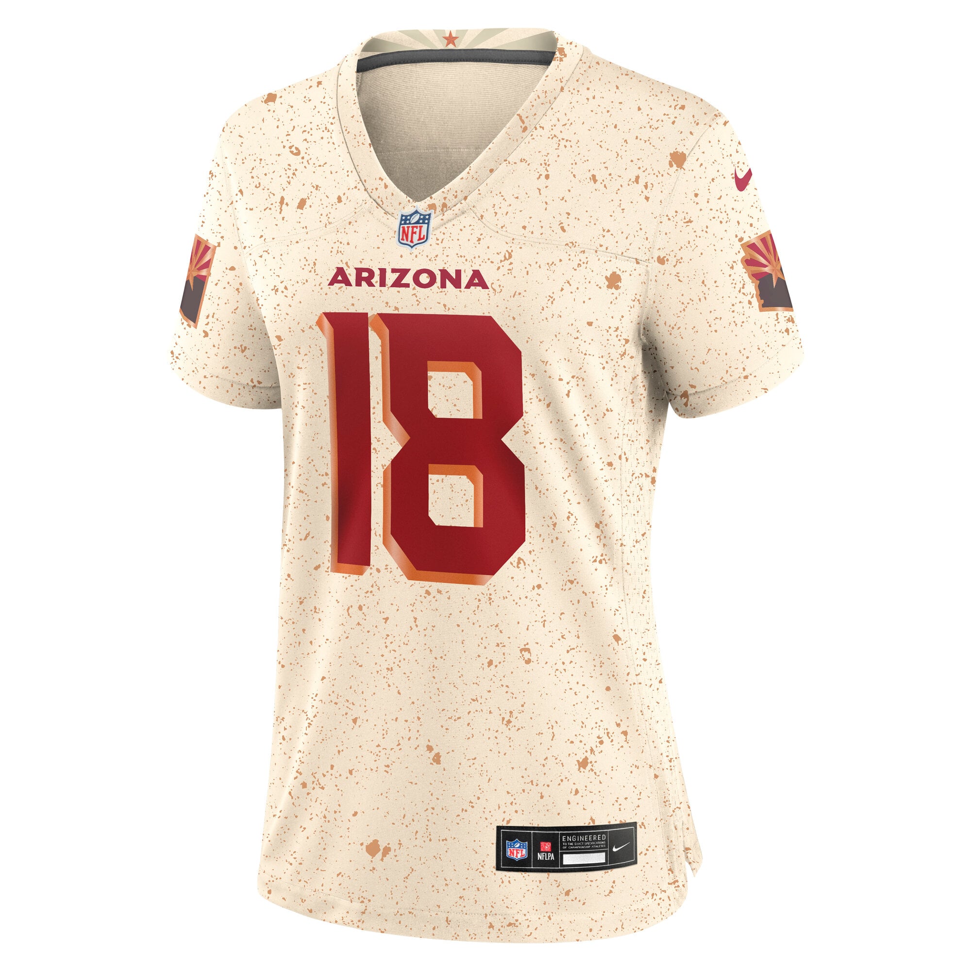 Women's Nike Marvin Harrison Jr. Natural Arizona Cardinals Rivalries Collection Game Jersey