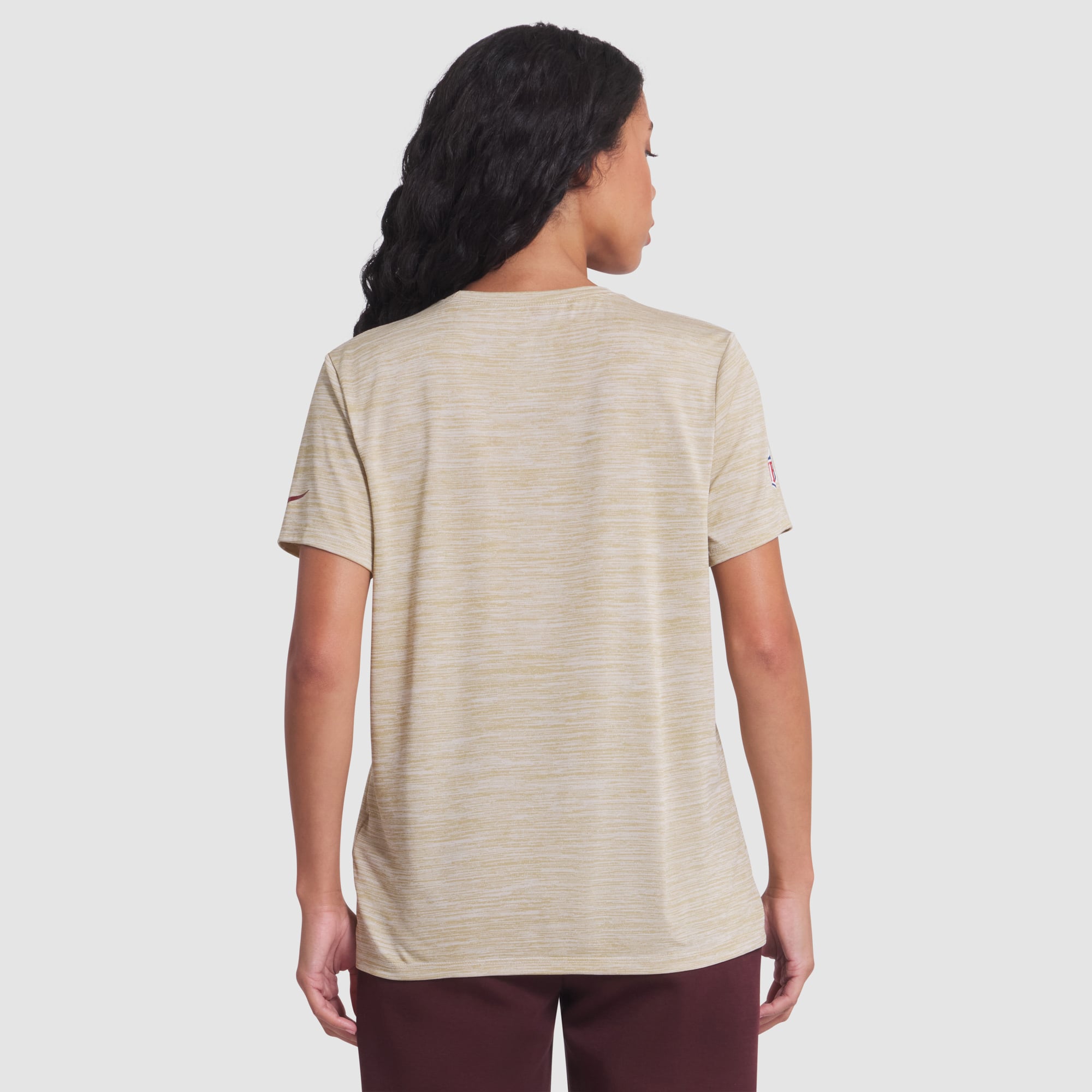 Women's Nike Natural Arizona Cardinals Rivalries Collection Sideline Velocity Dri-FIT T-Shirt