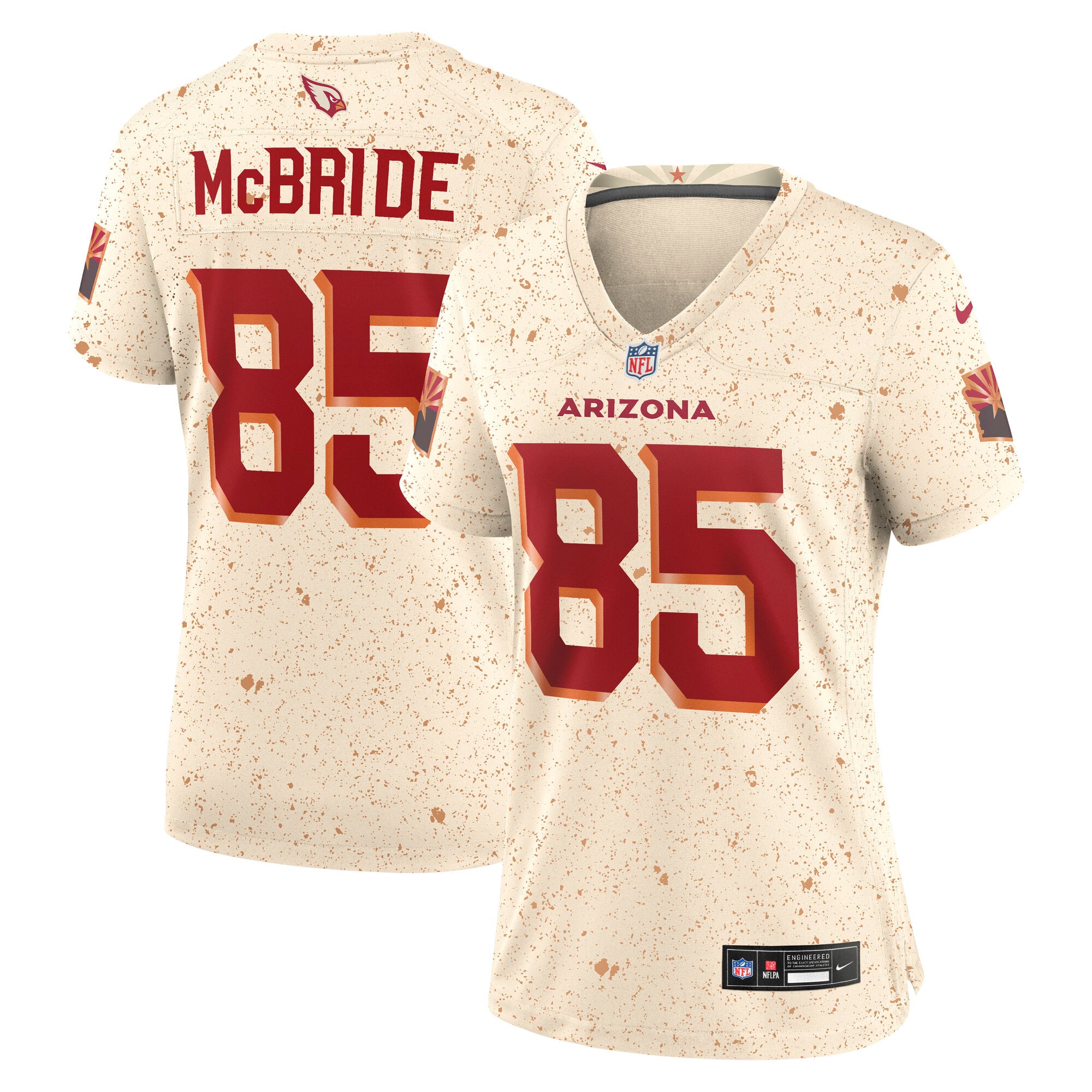 Women's Nike Trey McBride Natural Arizona Cardinals Rivalries Collection Game Jersey