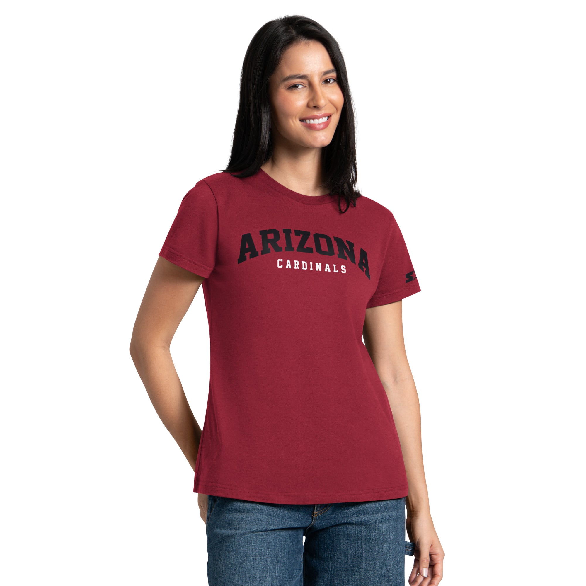 Pack de t-shirts Starter Cardinal/Noir pour femmes des Arizona Cardinals