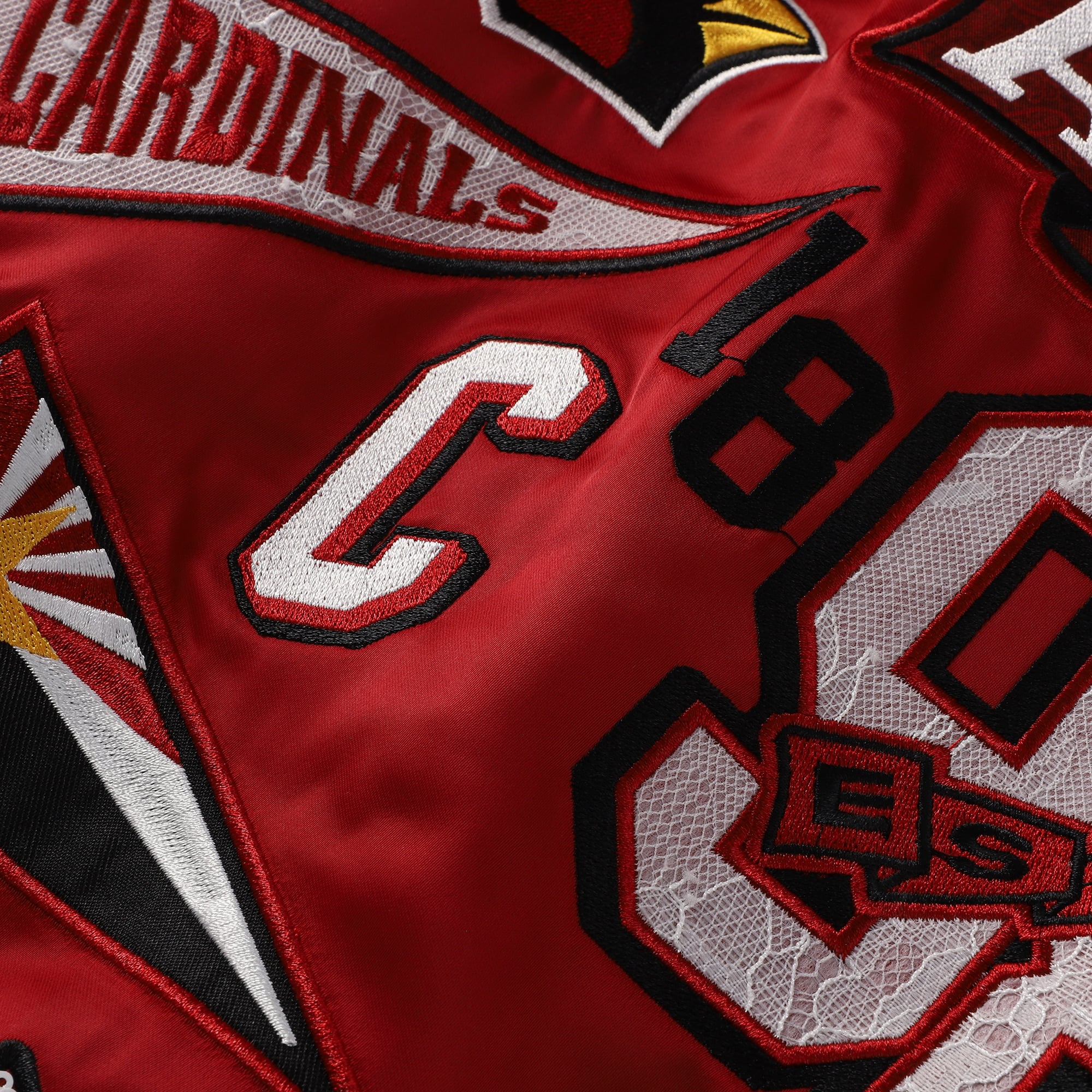 Veste raglan en satin pour femme The Wild Collective Cardinal Arizona Cardinals