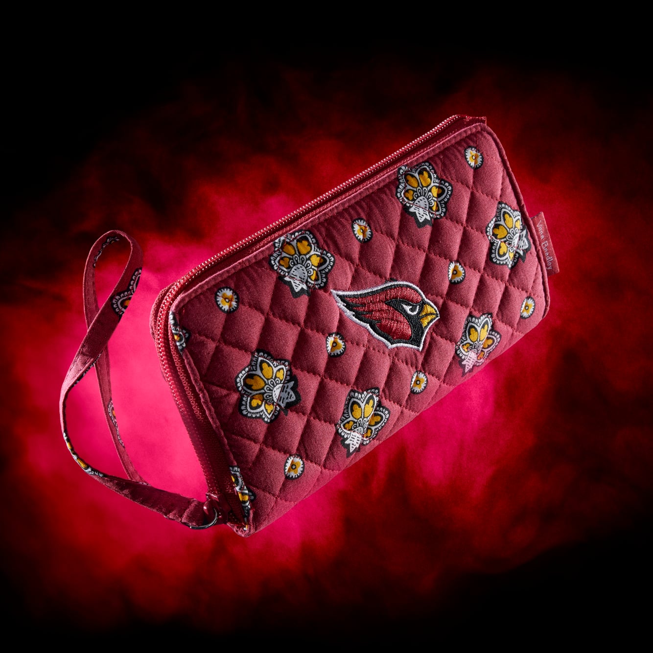 Women's Vera Bradley Arizona Cardinals RFID Front-Zip Wristlet