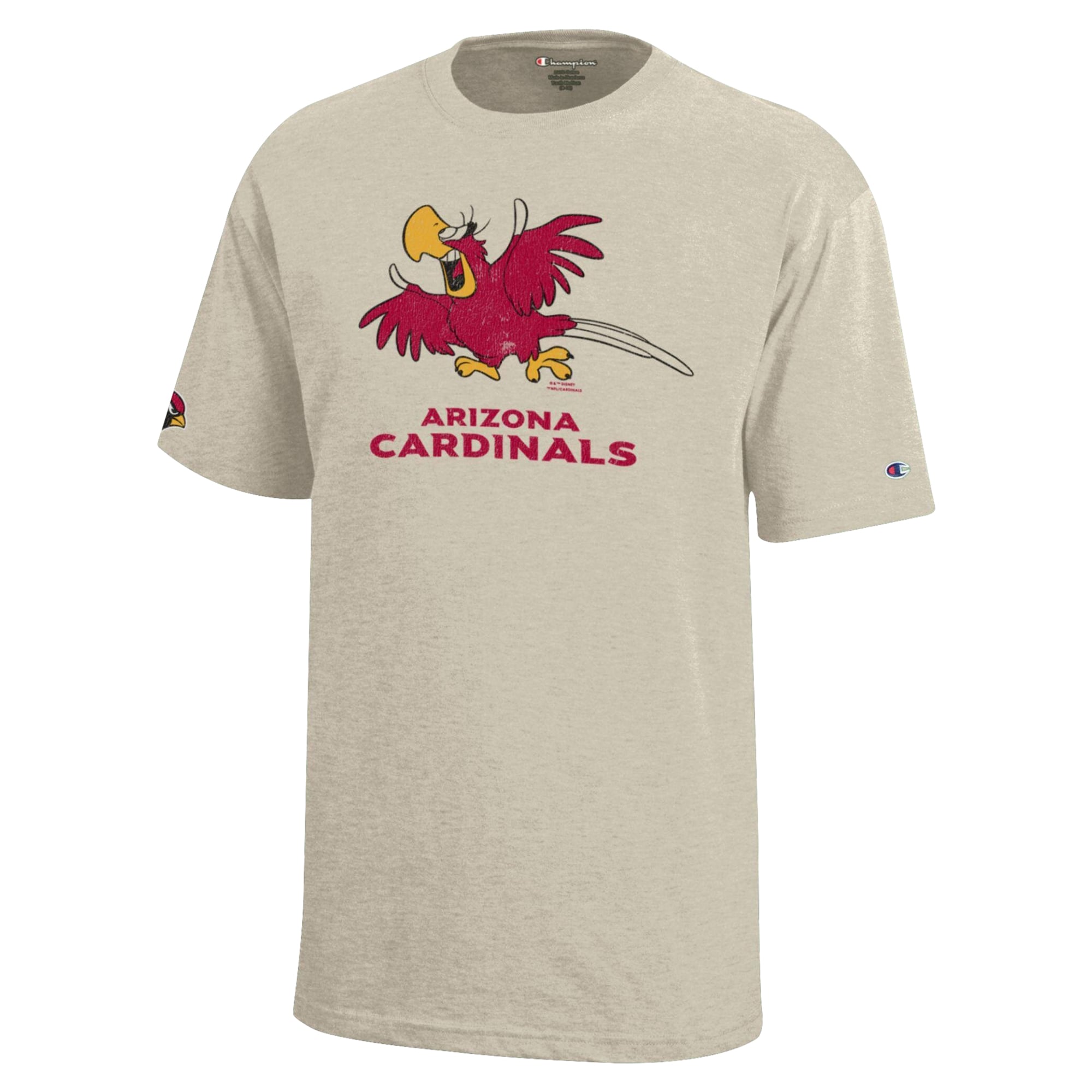 Youth Disney x Champion Oatmeal Arizona Cardinals Iago T-Shirt