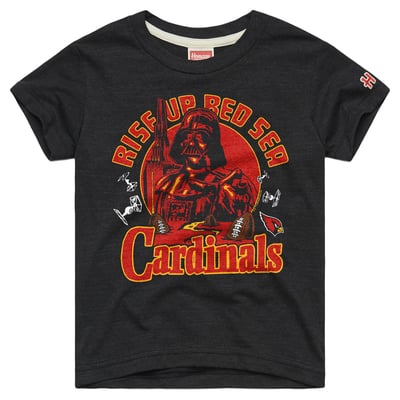  Arizona Cardinals Homage Youth Star Wars Dark Side T-Shirt - Charcoal