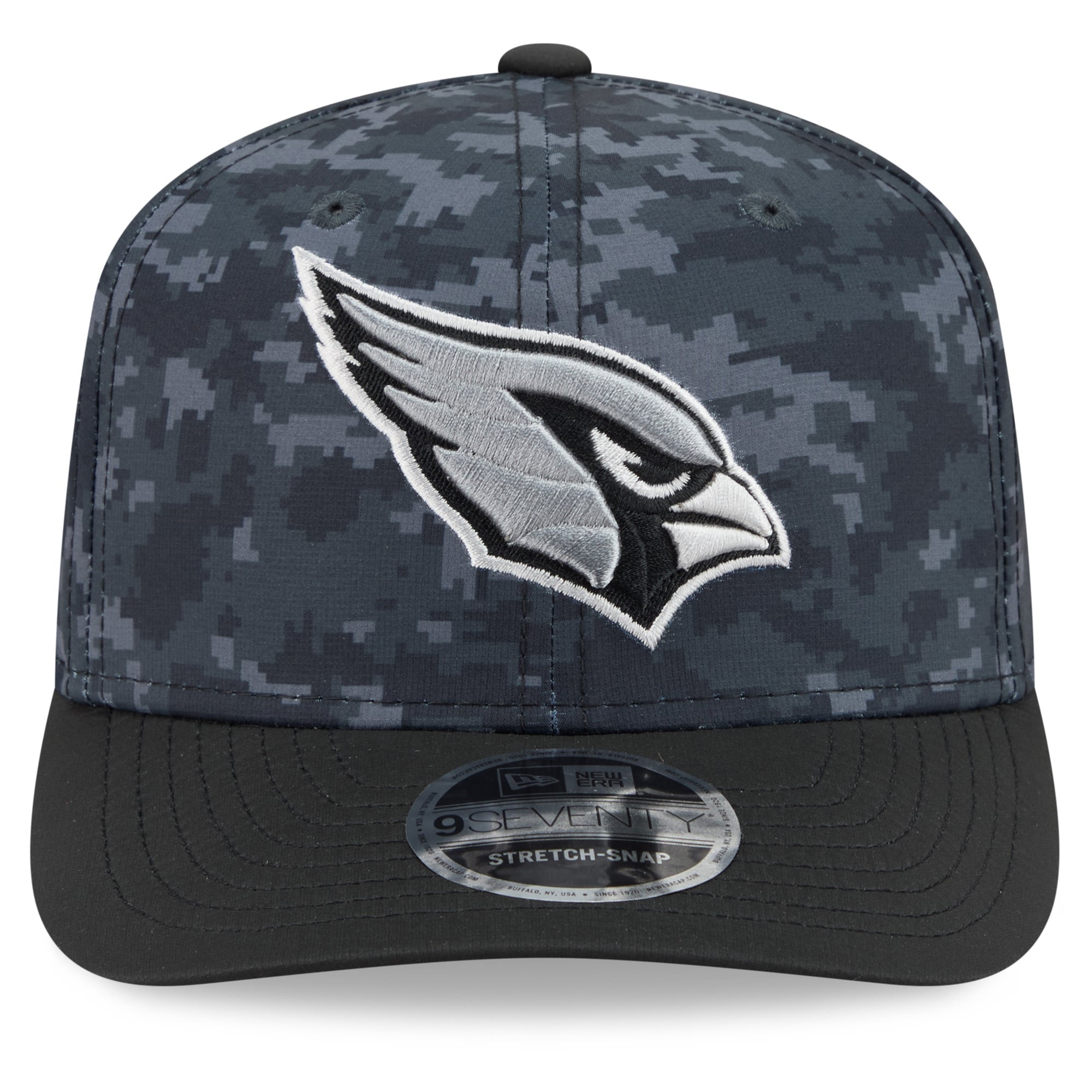 Casquette ajustable New Era noire Arizona Cardinals 2026 Salute To Service 9SEVENTY pour jeunes
