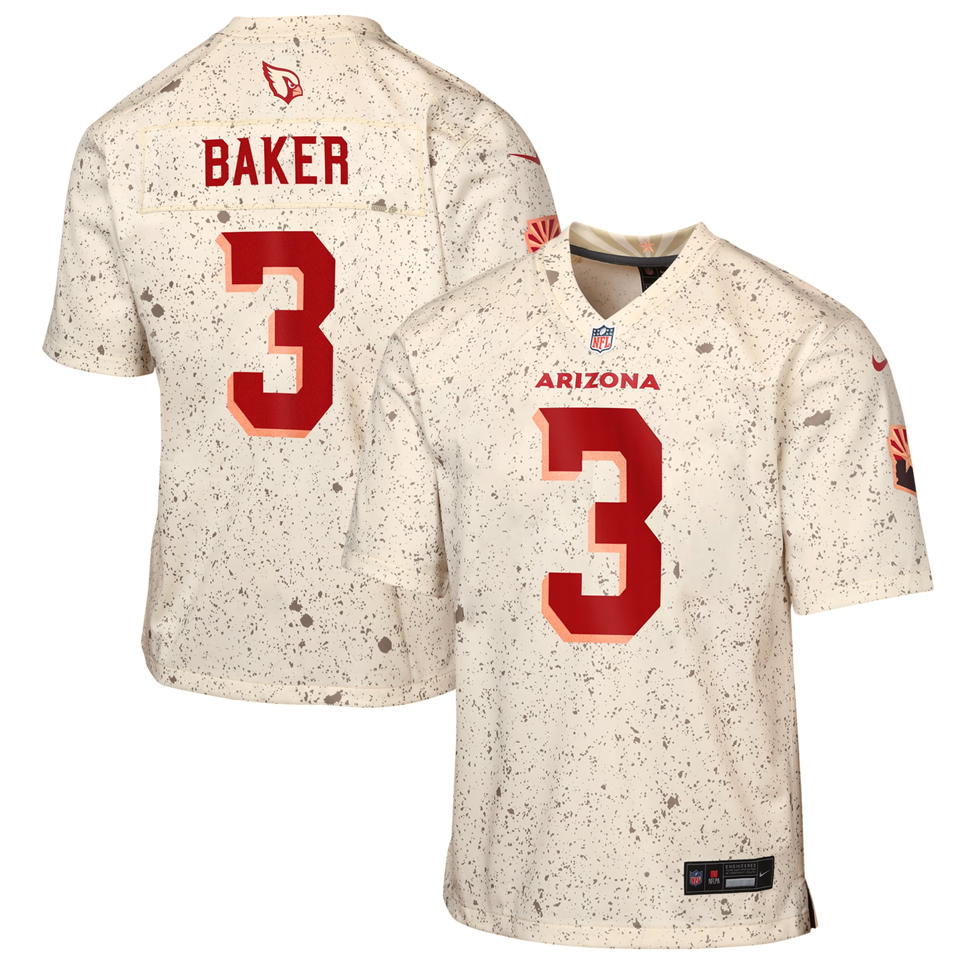 Youth Nike Budda Baker Natural Arizona Cardinals Rivalries Collection Game Jersey