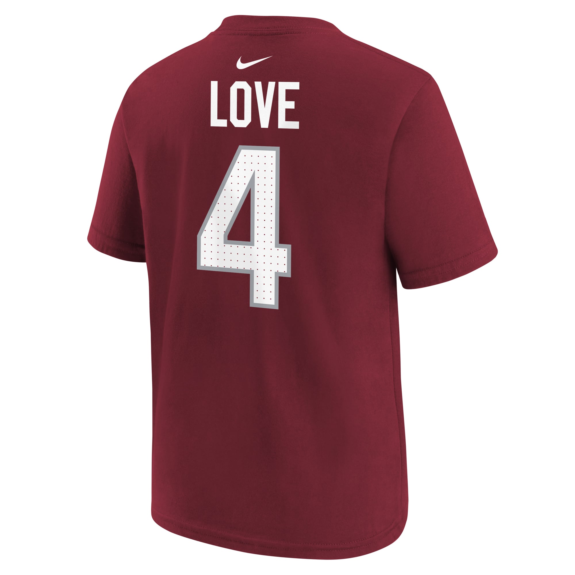 T-shirt Nike pour enfant Jeremiyah Love rouge Arizona Cardinals avec nom et numéro