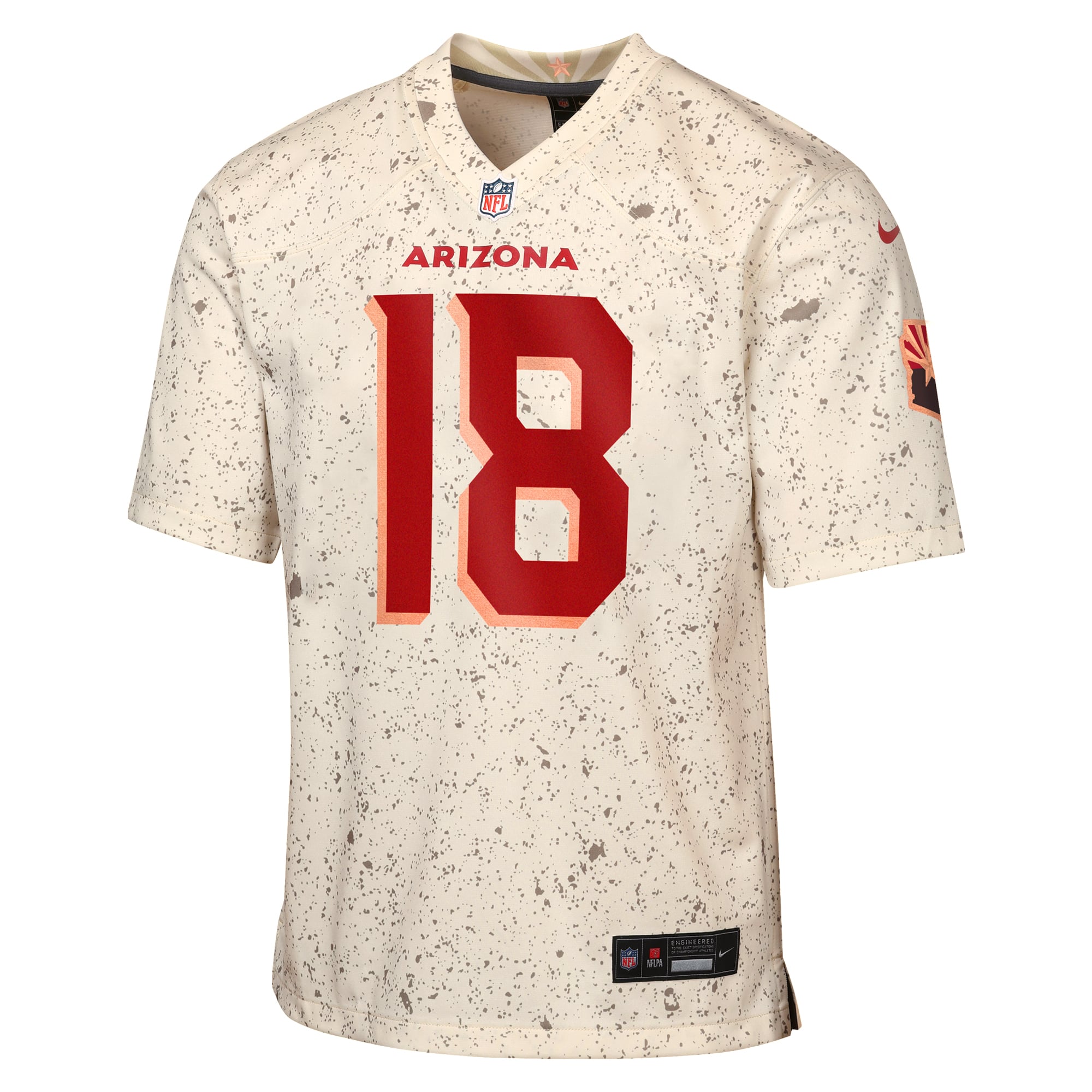 Youth Nike Marvin Harrison Jr. Natural Arizona Cardinals Rivalries Collection Game Jersey