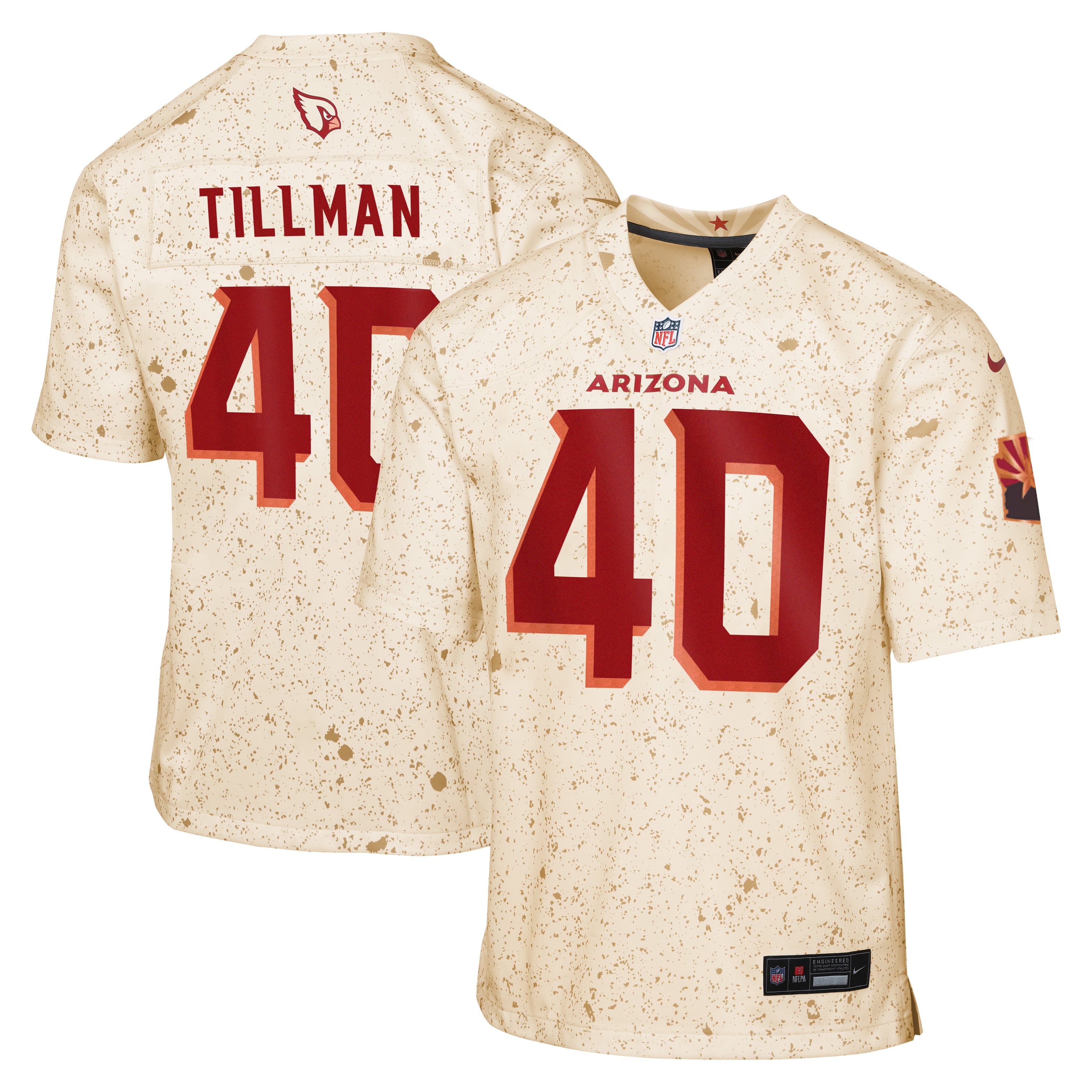 Youth Nike Pat Tillman Natural Arizona Cardinals Rivalries Collection Game Jersey