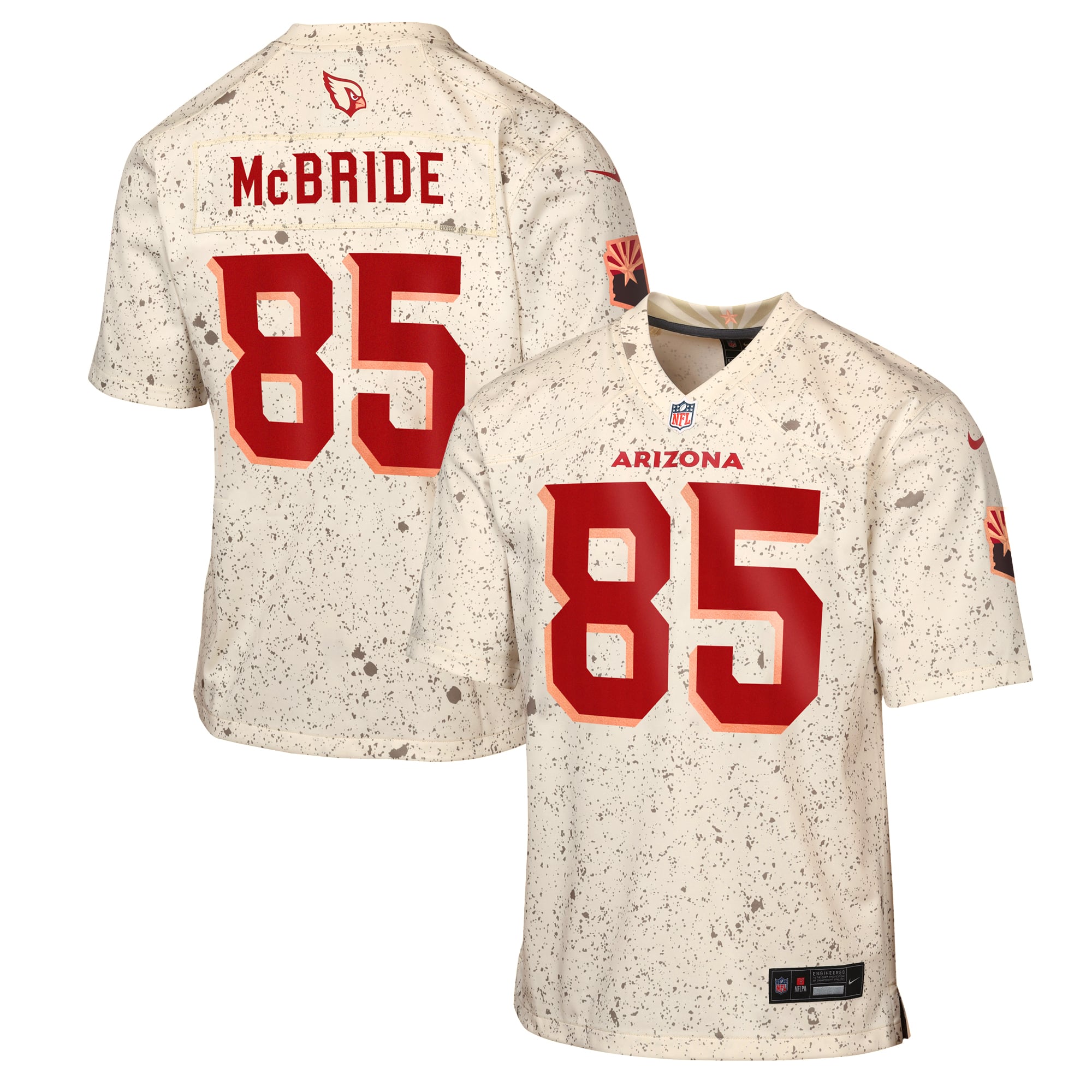 Youth Nike Trey McBride Natural Arizona Cardinals Rivalries Collection Game Jersey