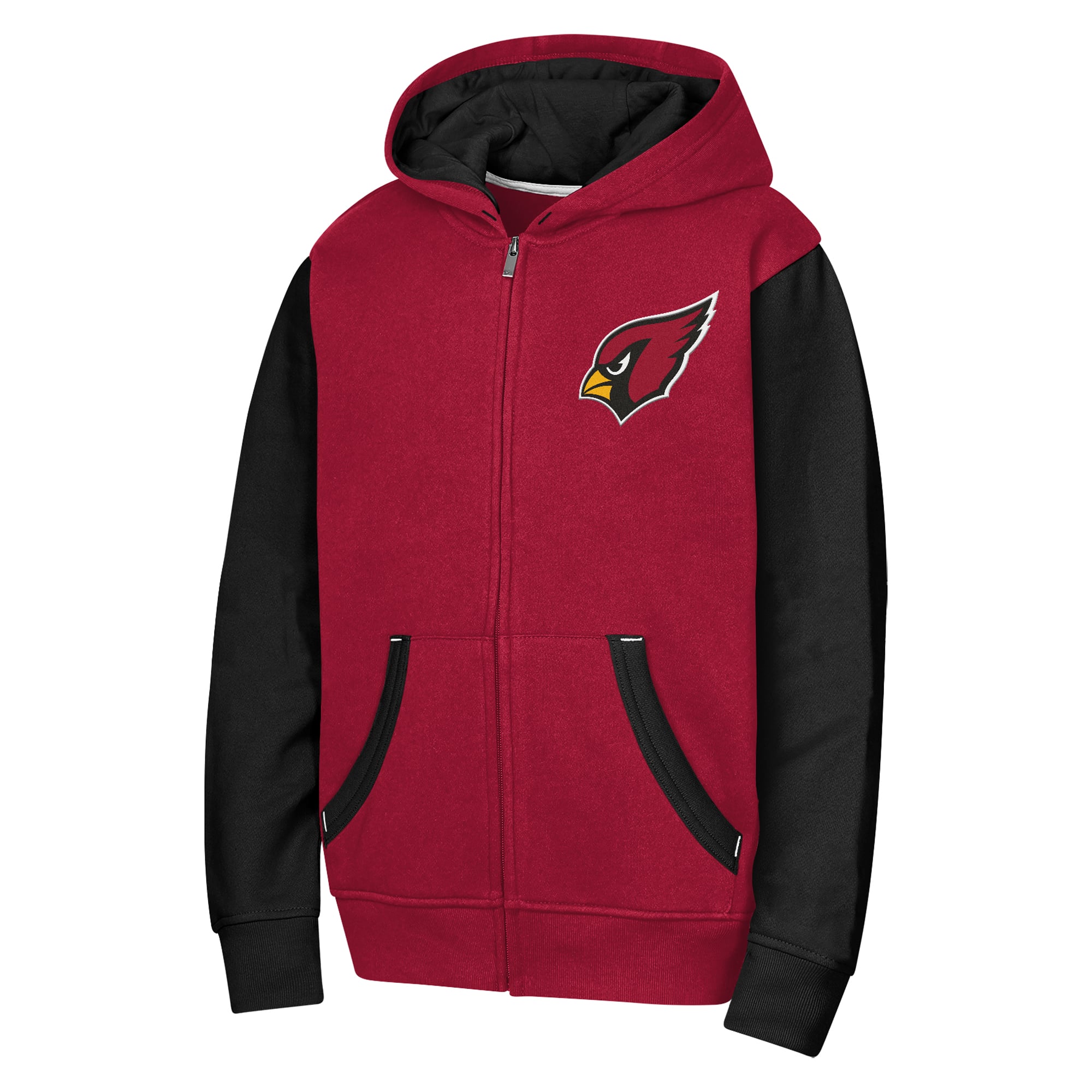 Sweat à capuche zippé Youth Outerstuff Cardinal Arizona Cardinals Stadium Colorblock