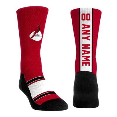  Arizona Cardinals Rock Em Youth Throwback Jersey Custom Crew Socks - Cardinal