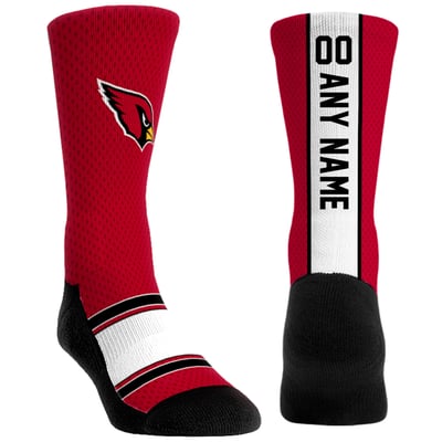  Arizona Cardinals Rock Em Youth Custom Jersey Crew Socks - Red