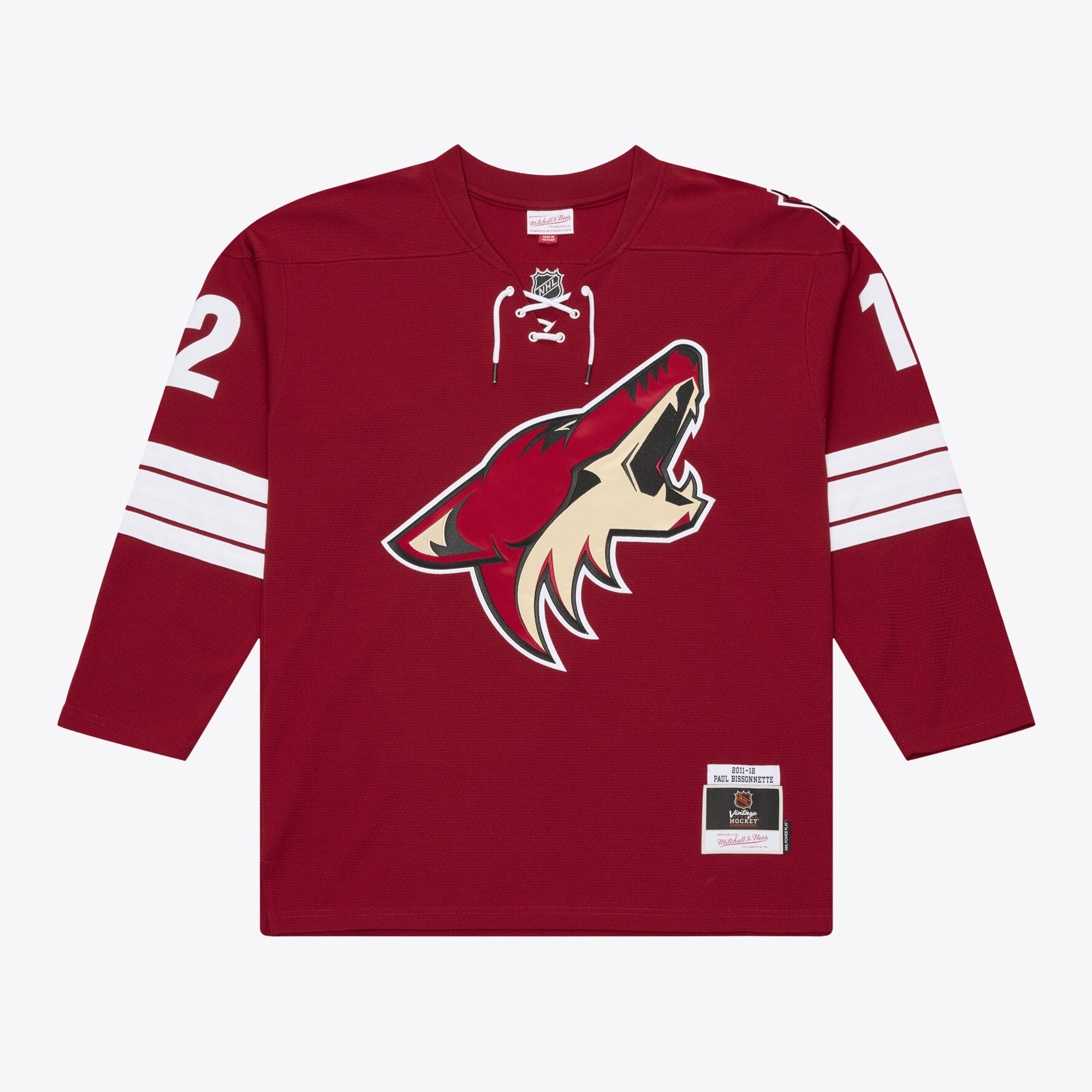 Men's Mitchell & Ness Paul Bissonnette Garnet Arizona Coyotes 2011/12  Power Play Jersey