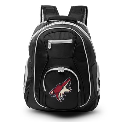 Arizona Coyotes MOJO Trim Color Laptop Backpack - Black