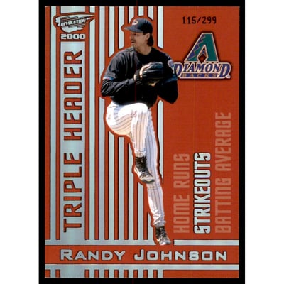 2000 Revolution Triple Header Holographic Silver #21 Randy Johnson
