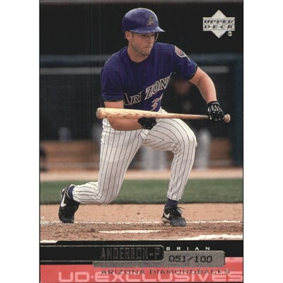 2000 Upper Deck Exclusives Silver #307 Brian Anderson