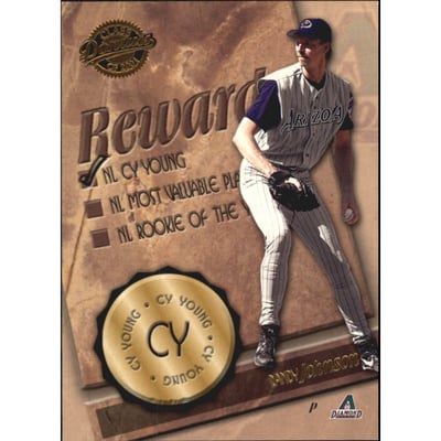 2001 Donruss Class of 2001 Rewards #RW9 Randy Johnson CY