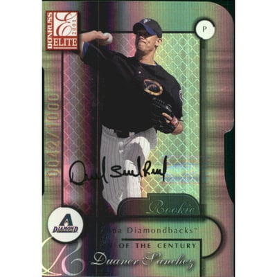 2001 Donruss Elite Turn of the Century Autographs #192 Duaner Sanchez