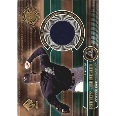 2001 Private Stock Game Gear #15 Randy Johnson Jsy