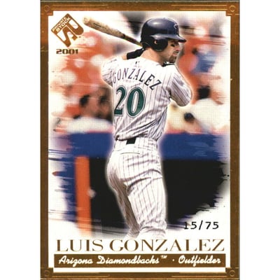 2001 Private Stock Gold Portraits #6 Luis Gonzalez