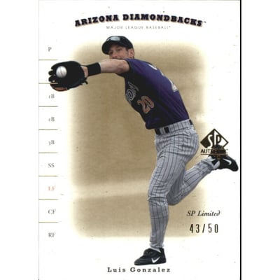 2001 SP Authentic Limited #59 Luis Gonzalez