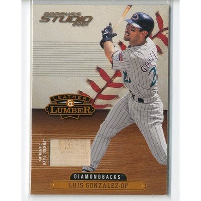 2001 Studio Leather and Lumber #LL37 Luis Gonzalez