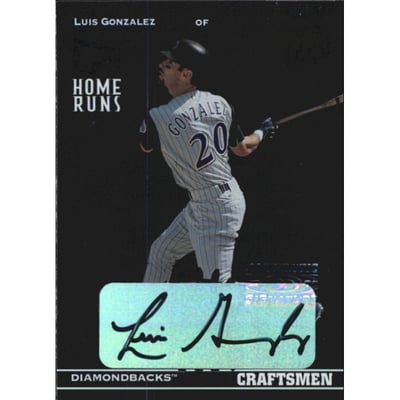 2002 Donruss Best of Fan Club Craftsmen Autographs #C4 Luis Gonzalez/15