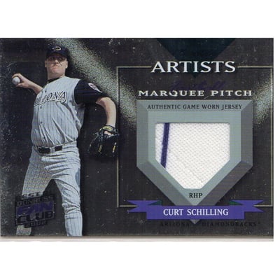 2002 Donruss Best of Fan Club Master Artists Jerseys #A2 Curt Schilling
