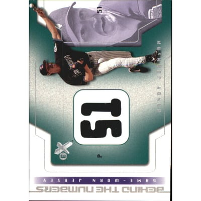 2002 E-X Behind the Numbers Game Jersey #11 Randy Johnson SP