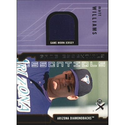 2002 E-X Game Essentials #35 Matt Williams Jsy