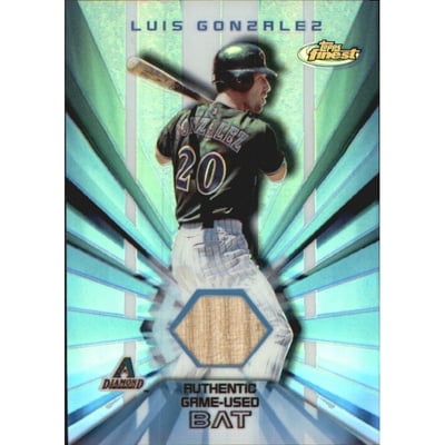 2002 Finest Bat Relics #FBRLG Luis Gonzalez