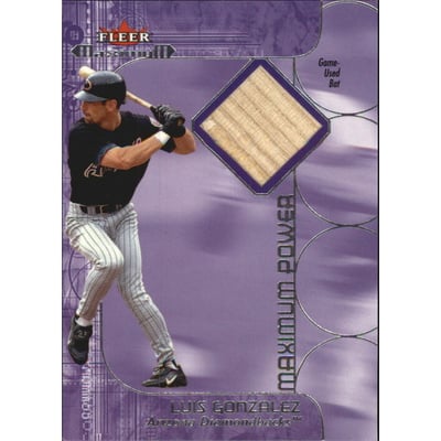 2002 Fleer Maximum Power Bat #9 Luis Gonzalez