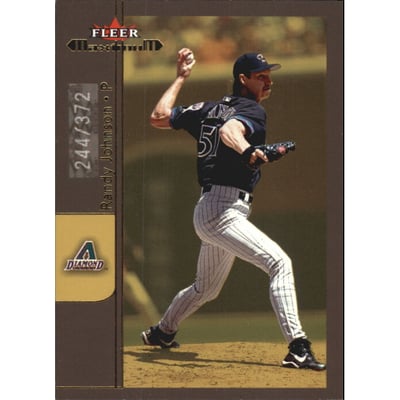 2002 Fleer Maximum To the Max #13 Randy Johnson/372
