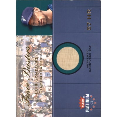 2002 Fleer Platinum Fence Busters #8 Luis Gonzalez/625