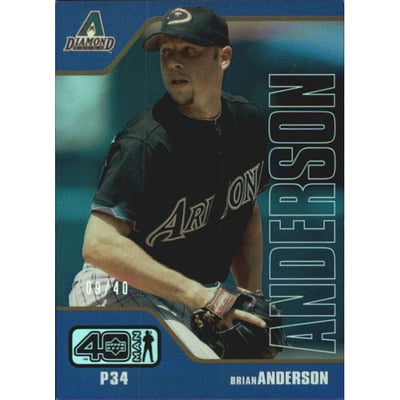 2002 Upper Deck 40-Man Electric Rainbow #643 Brian Anderson