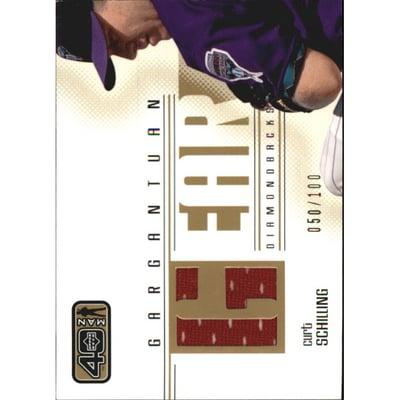 2002 Upper Deck 40-Man Gargantuan Gear #GCS Curt Schilling