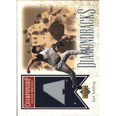 2002 Upper Deck Championship Caliber Swatch #CS Curt Schilling