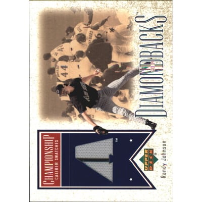 2002 Upper Deck Championship Caliber Swatch #RJ Randy Johnson