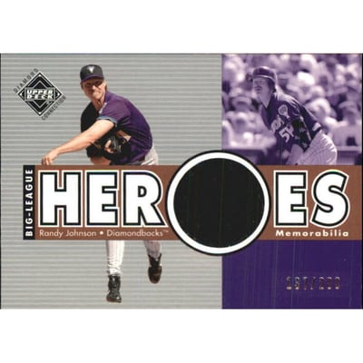 2002 Upper Deck Diamond Connection #282 Randy Johnson BLH Jsy