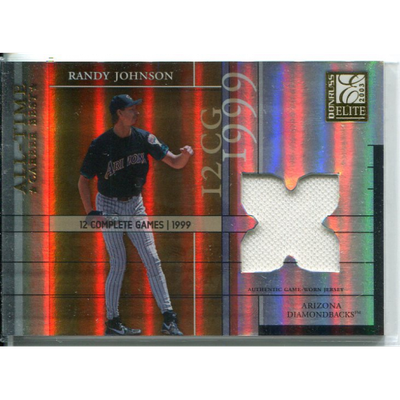 2003 Donruss Elite All-Time Career Best Materials #31 Randy Johnson Jsy/400