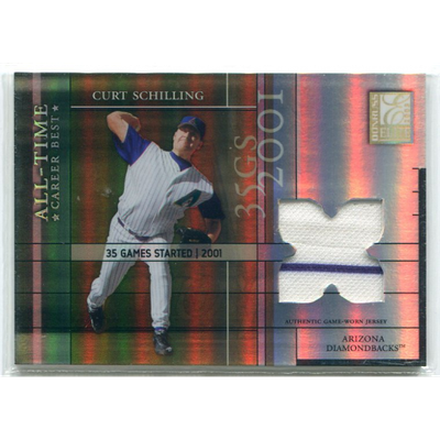 2003 Donruss Elite All-Time Career Best Materials Parallel #41 Curt Schilling Jsy/35