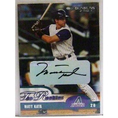 2003 Donruss Rookies Autographs #47 Matt Kata/203