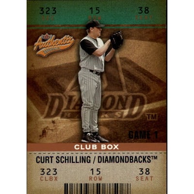 2003 Fleer Authentix Club Box #63 Curt Schilling