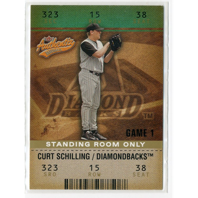 2003 Fleer Authentix Standing Room Only #63 Curt Schilling