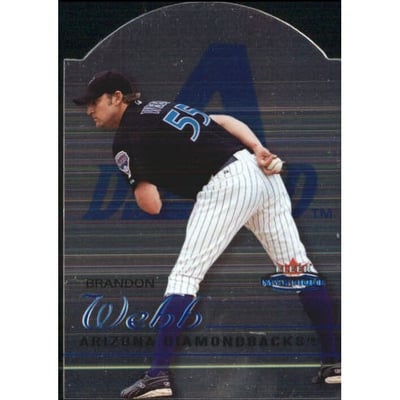 2003 Fleer Mystique Blue Die Cuts #93 Brandon Webb RU