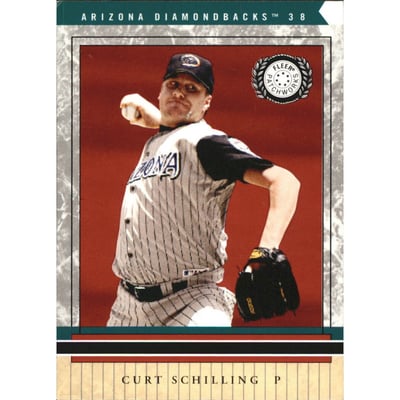 2003 Fleer Patchworks Star Ruby #38 Curt Schilling