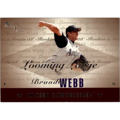 2003 Fleer Rookies and Greats Looming Large Uncommon #BW Brandon Webb