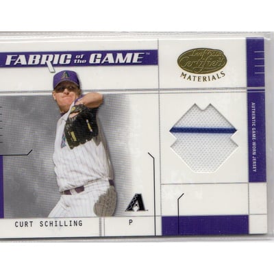 2003 Leaf Certified Materials Fabric of the Game #127BA Curt Schilling BA/100