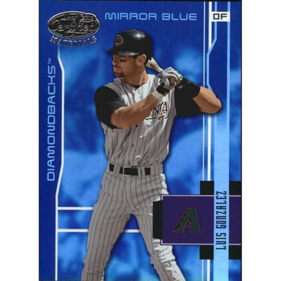2003 Leaf Certified Materials Mirror Blue #9 Luis Gonzalez
